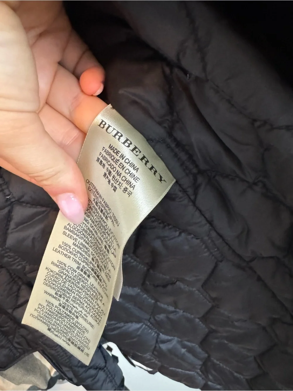 Burberry Brit Reymoore Black Double Breasted Trench Coat & Packable Insert - Picture 12 of 13